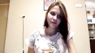 Lilly a terhes fiatal lány maszturbációja