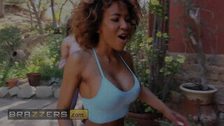 Brazzers - Demi Sutra és Ebony Mystique a kéjnő néger csajok