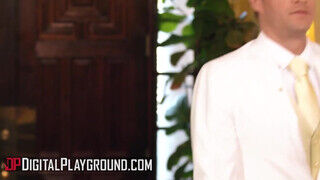 DigitalPlayground - Bridgette B és Aubree Valentine édeshármasban hancuroznak