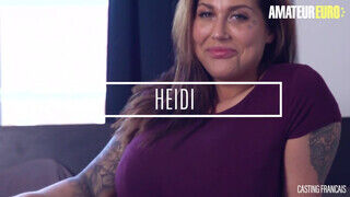 CastingFrancais - Heidi Van Horny a izgató csöcsös pipi