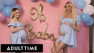 Bűbájos terhes barinők hármasban: Rylee Blake és Aubrey Kate basznak egy hűtlen férjjel!