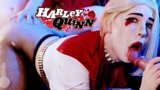 Óriási bőrös virsli a harley quinn jelmezben - Mollyredwolf csábítása